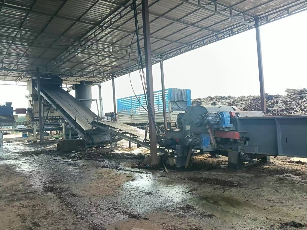 Woodchip processing equipment at Timber Plantations Chipmill Afa